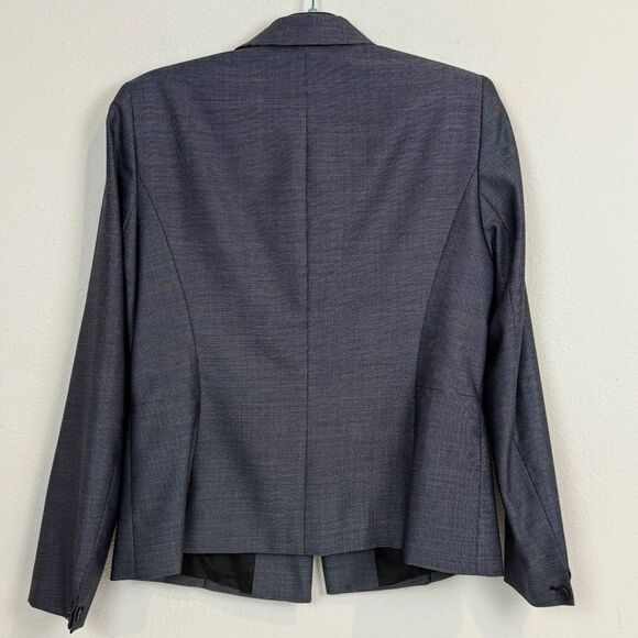 Lafayette 148 New York Virgin Wool Silk Career Grey 8 - Picture 4 of 10